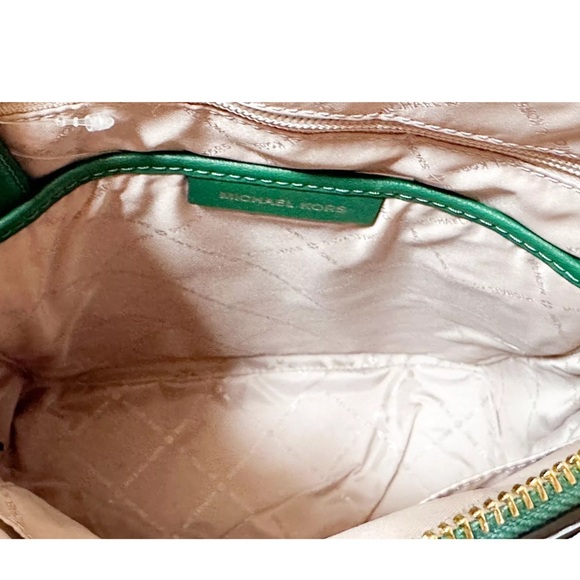 Michael Kors Emmy Large Dome Backpack Green - Picture 8 of 11